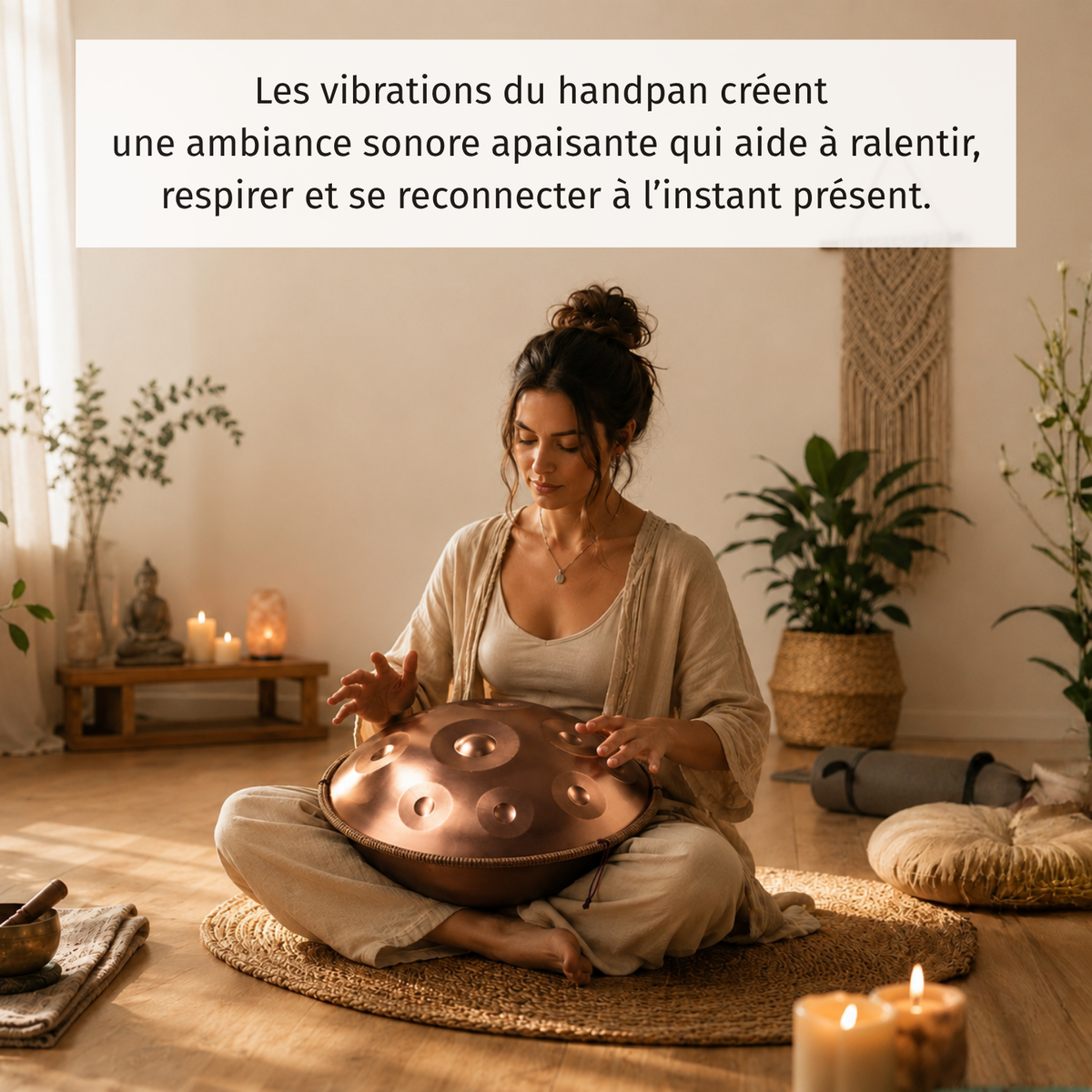 Handpan 10 Notes Ré mineur Solara