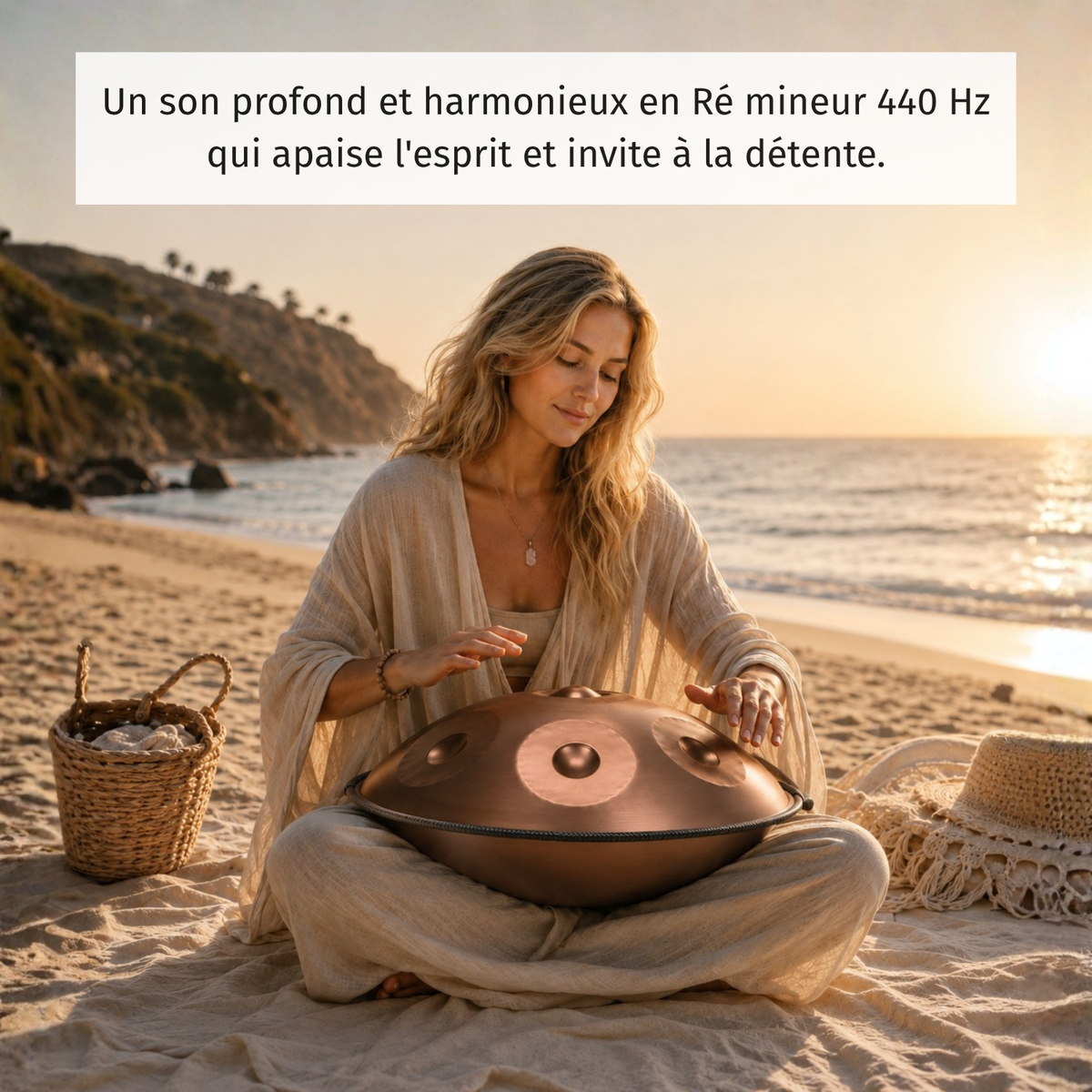 Handpan 10 Notes Ré mineur Solara