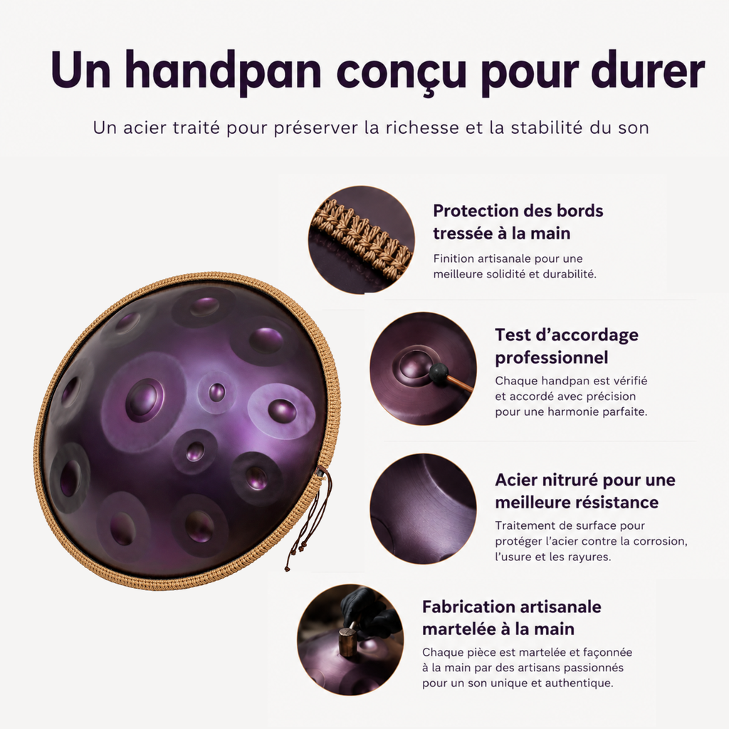 Handpan 12 Notes Ré mineur Ayana