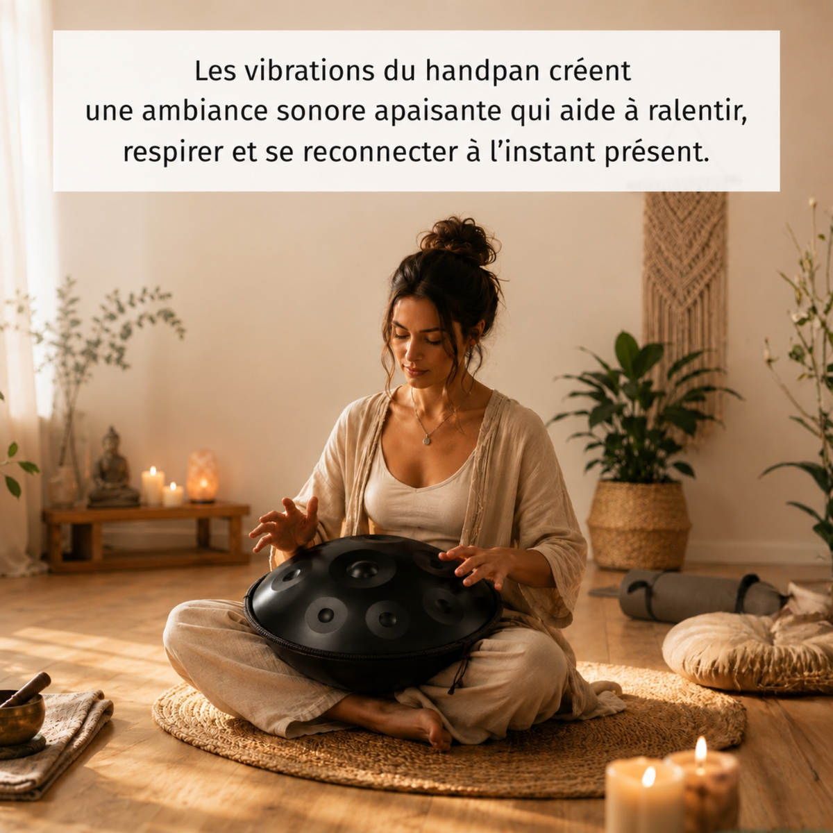 Handpan 12 Notes Ré mineur Nocturne