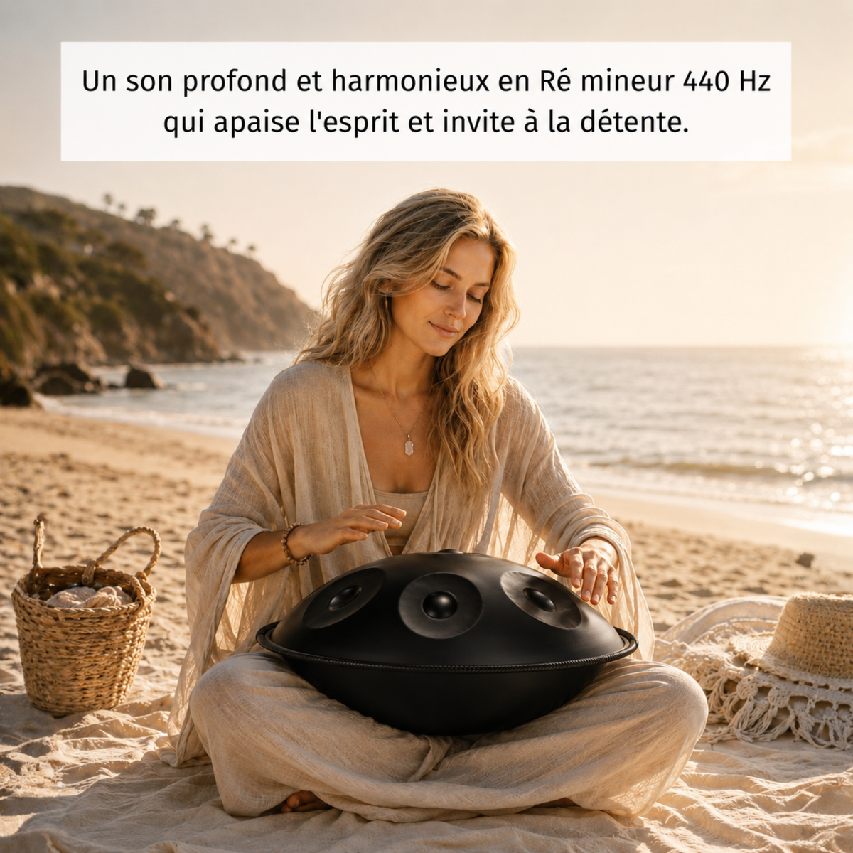 Handpan 12 Notes Ré mineur Nocturne