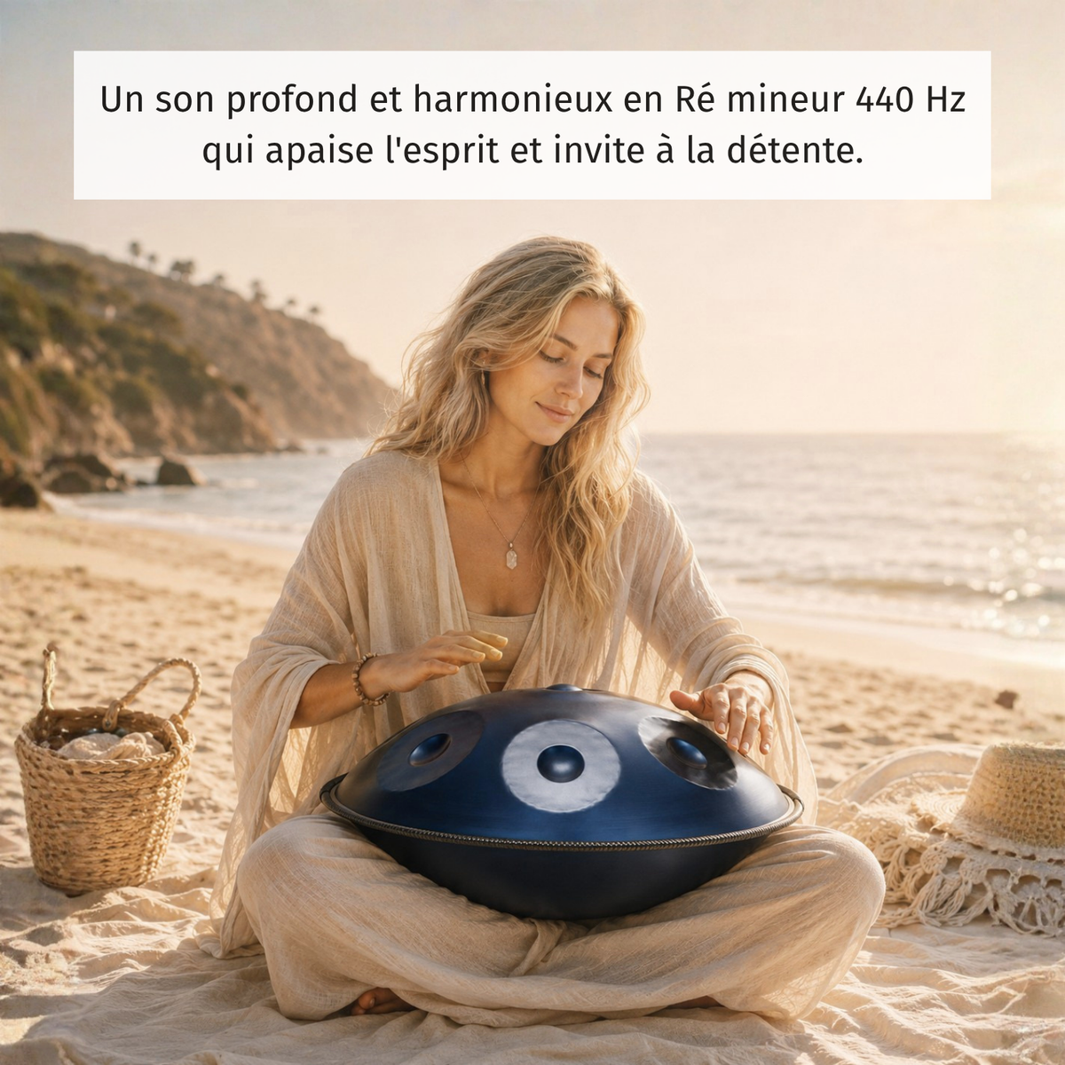 Handpan 9 Notes Ré mineur Nuvy