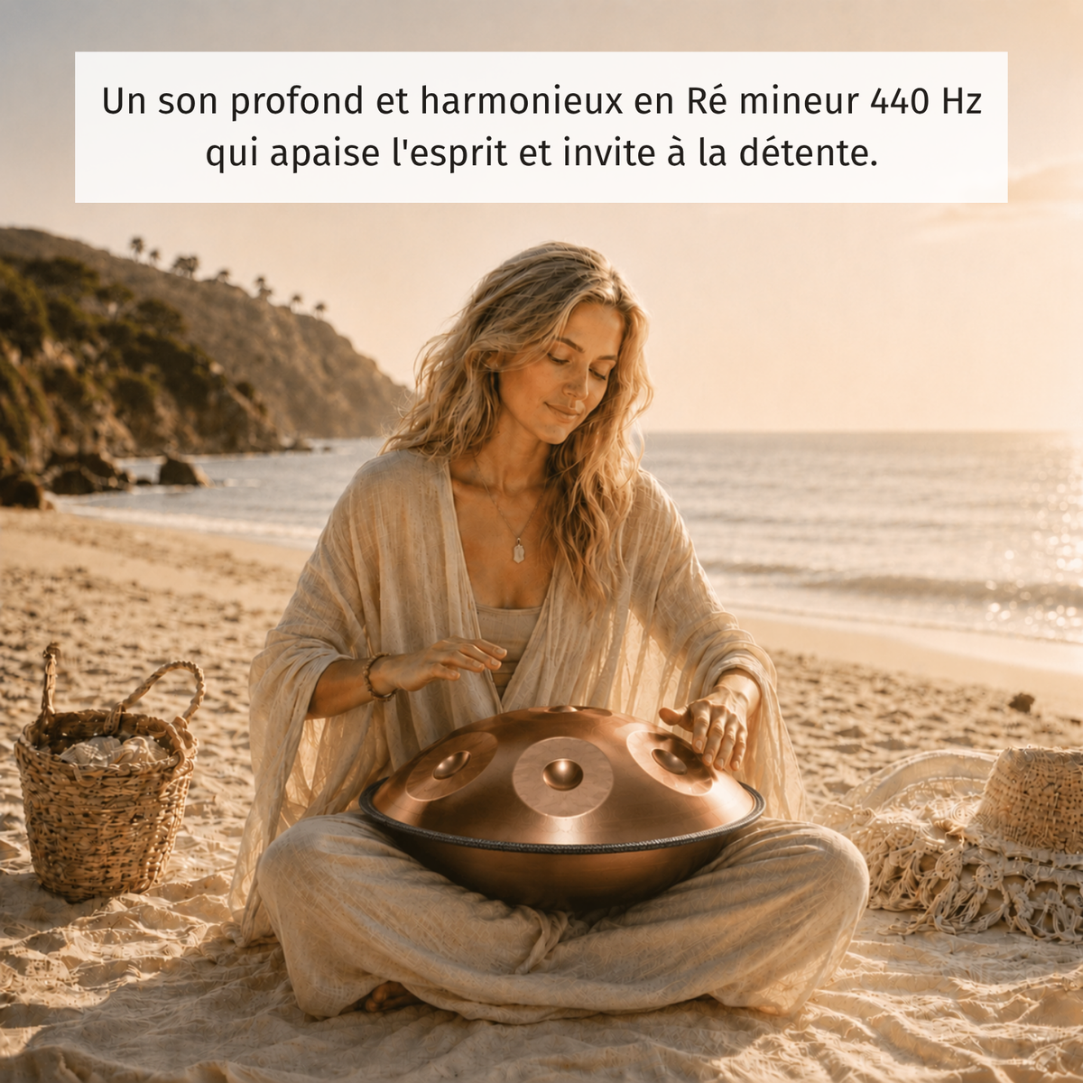 Handpan 10 Notes Ré mineur Solara