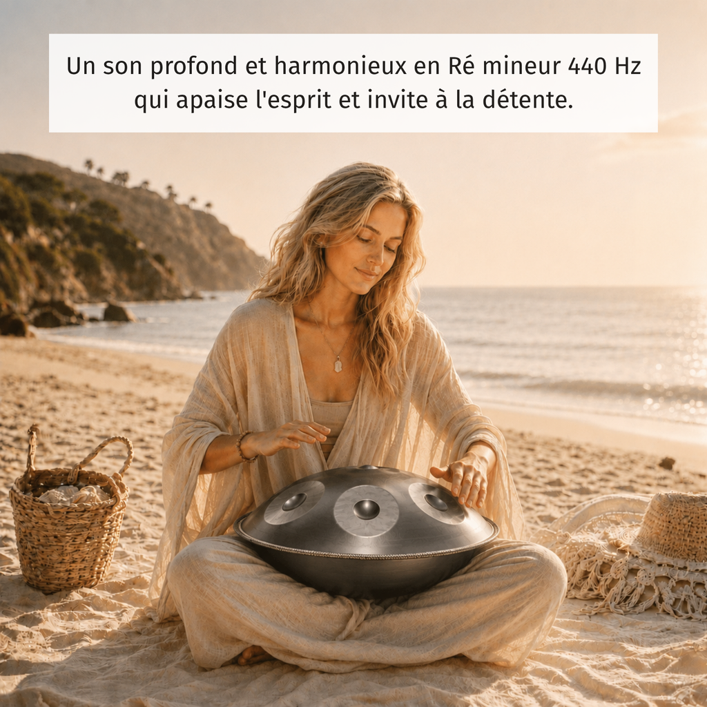 Handpan 9 Notes Ré mineur Astra